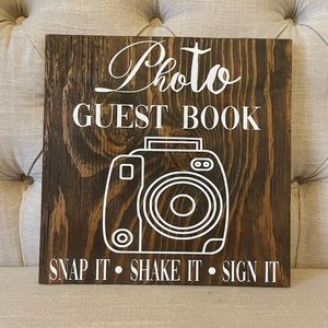 Wedding Guest book sign: Handmade